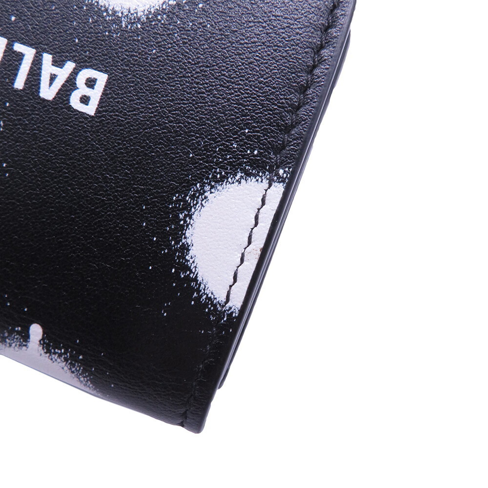 Balenciaga Dot fold Tri Cash Wallet Black - Picture 7 of 9